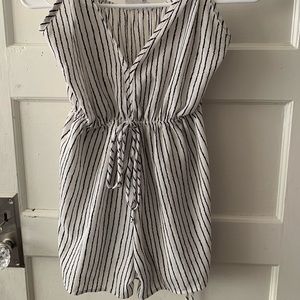 Striped halter romper size small